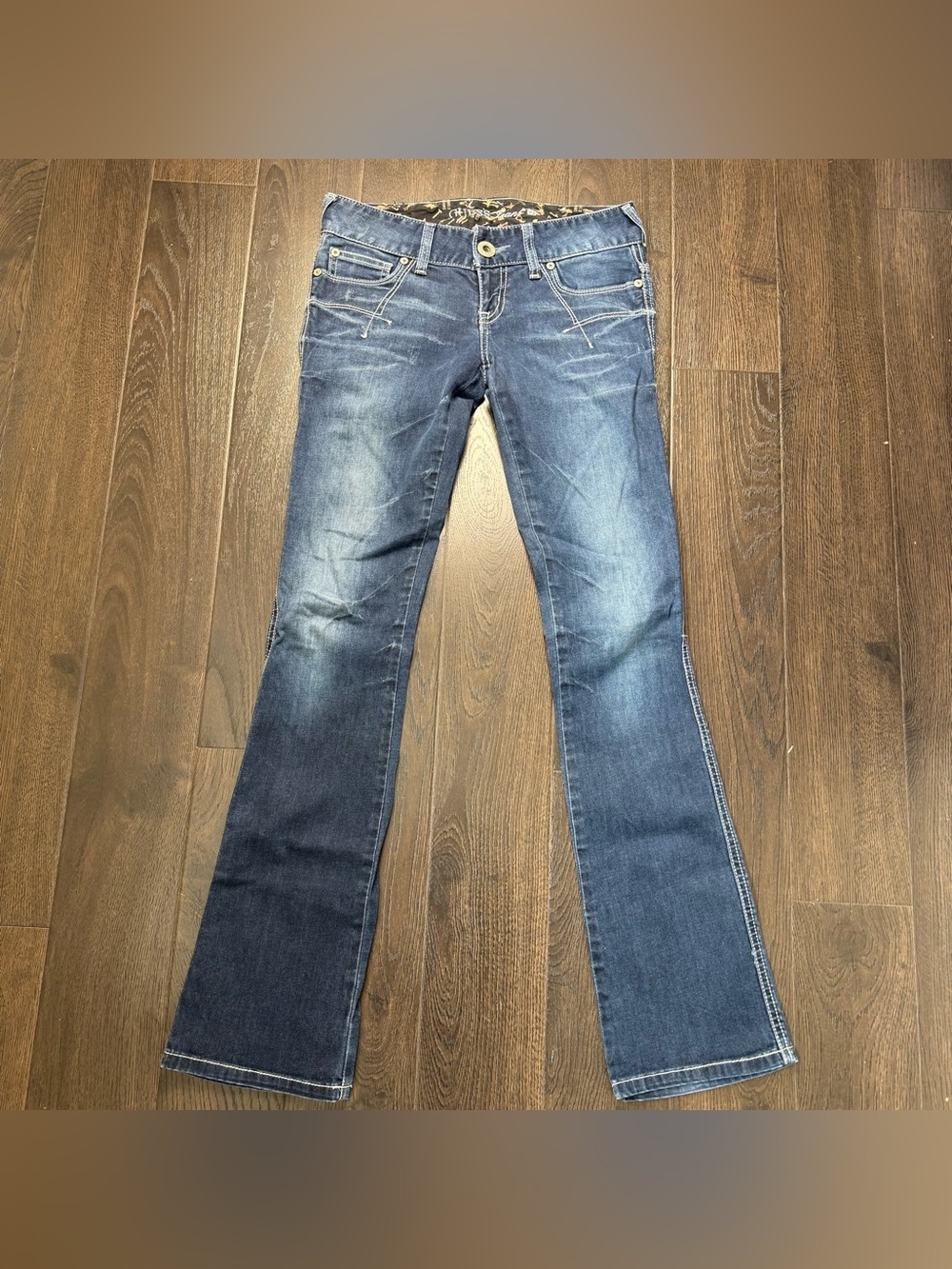Guess Daredevil Bootcut Women's Flare Jeans in Dark Blue Wash Size 25